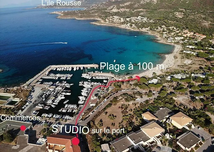 Gites.sassone à Sant Ambroggio, à 50m De La Mer. Appartement Lumio (Corsica)